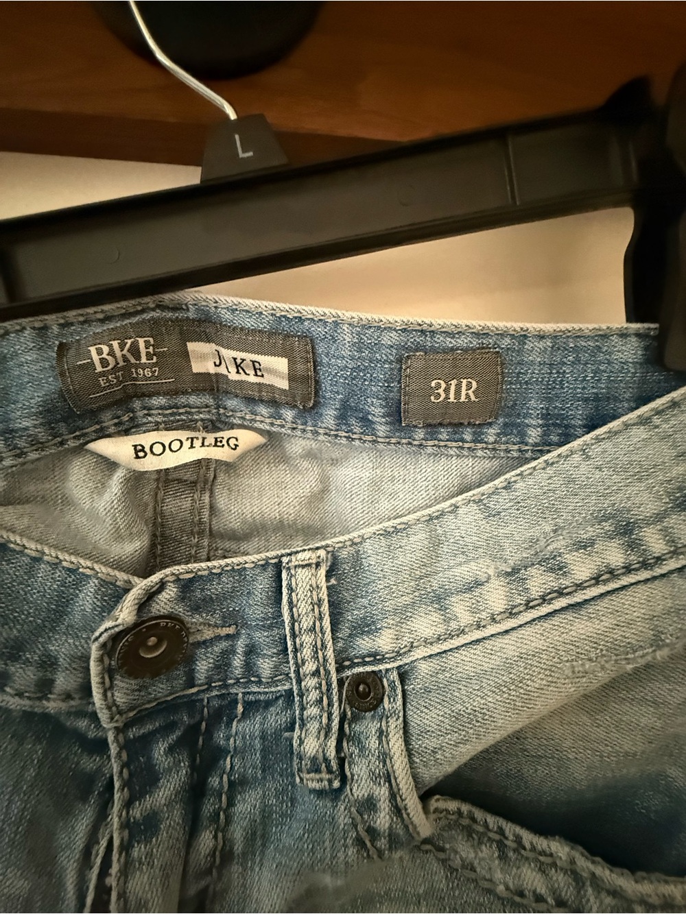BKE Bootleg Men’s Light Blue Jeans - Boot Cut